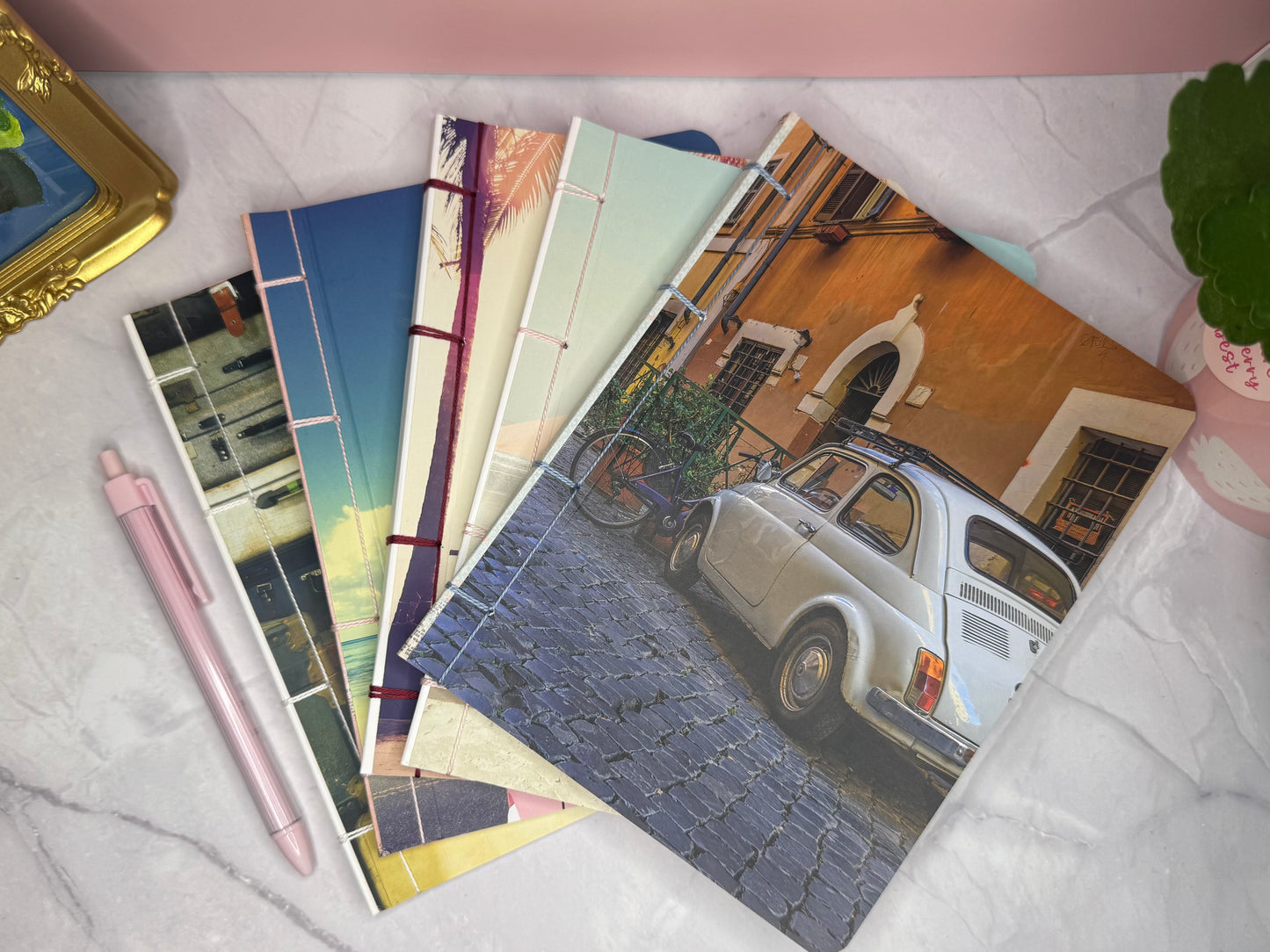 Handmade Vintage Car Notebook