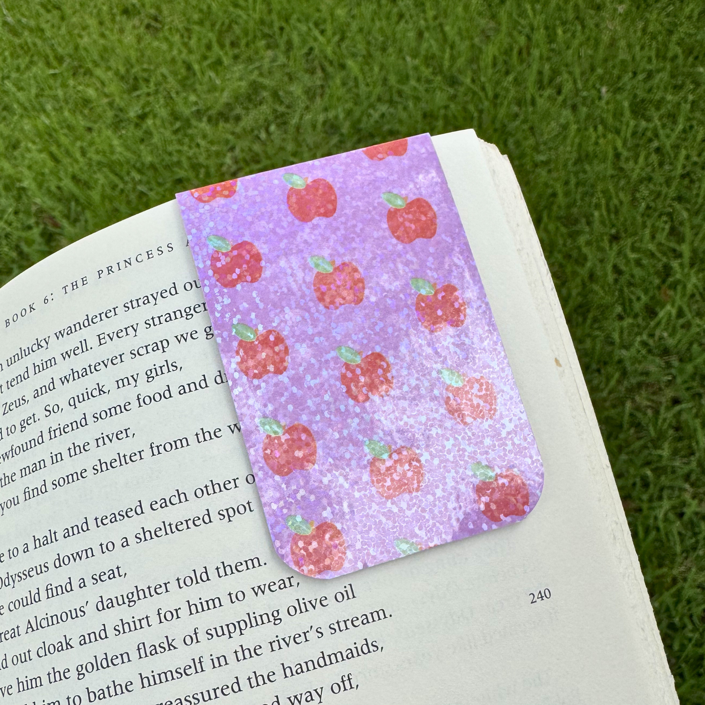 School Apple Magnetic Bookmark