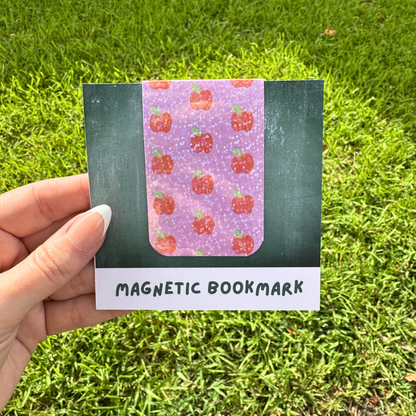 School Apple Magnetic Bookmark