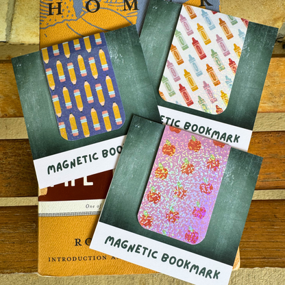 School Apple Magnetic Bookmark