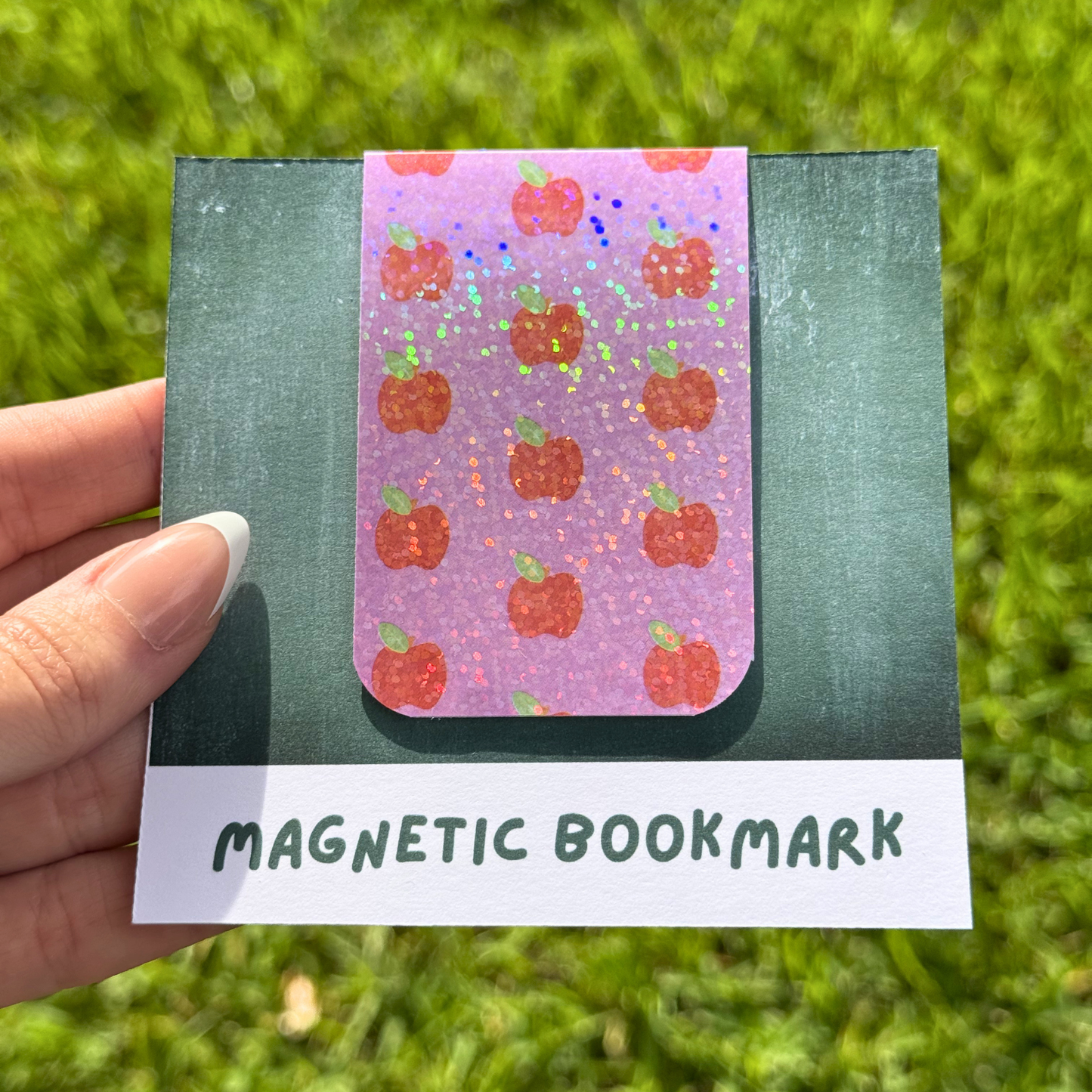 School Apple Magnetic Bookmark