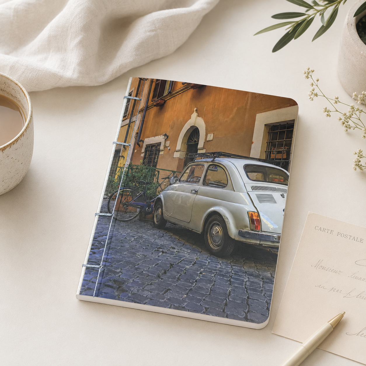Handmade Vintage Car Notebook