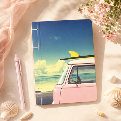 Handmade Retro Van Notebook