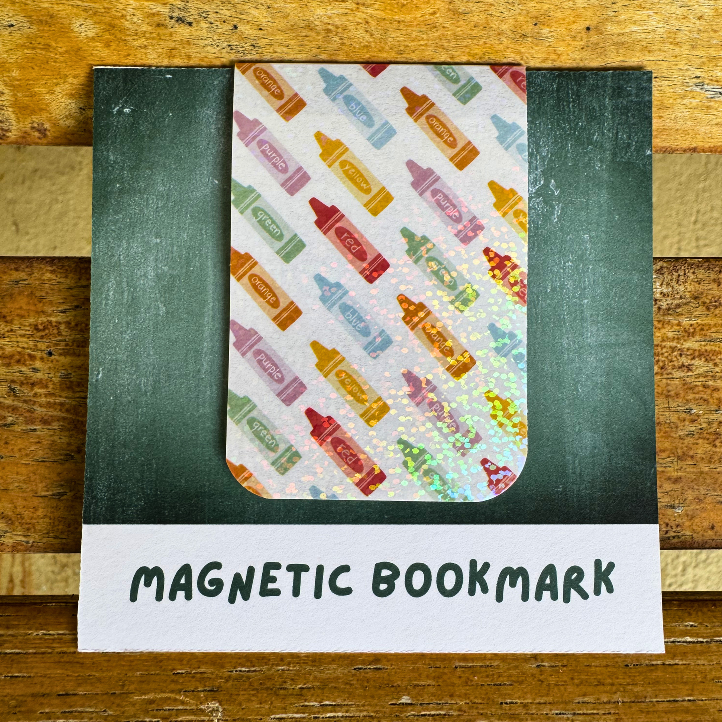 School Crayons Magnetic Bookmark