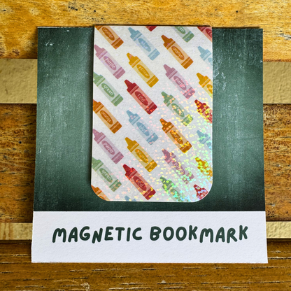 School Crayons Magnetic Bookmark