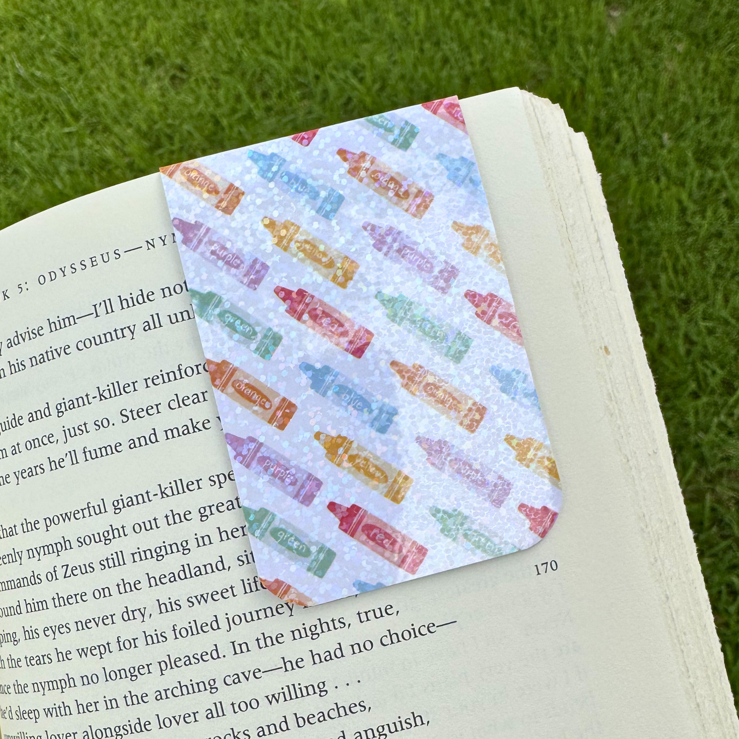 School Crayons Magnetic Bookmark