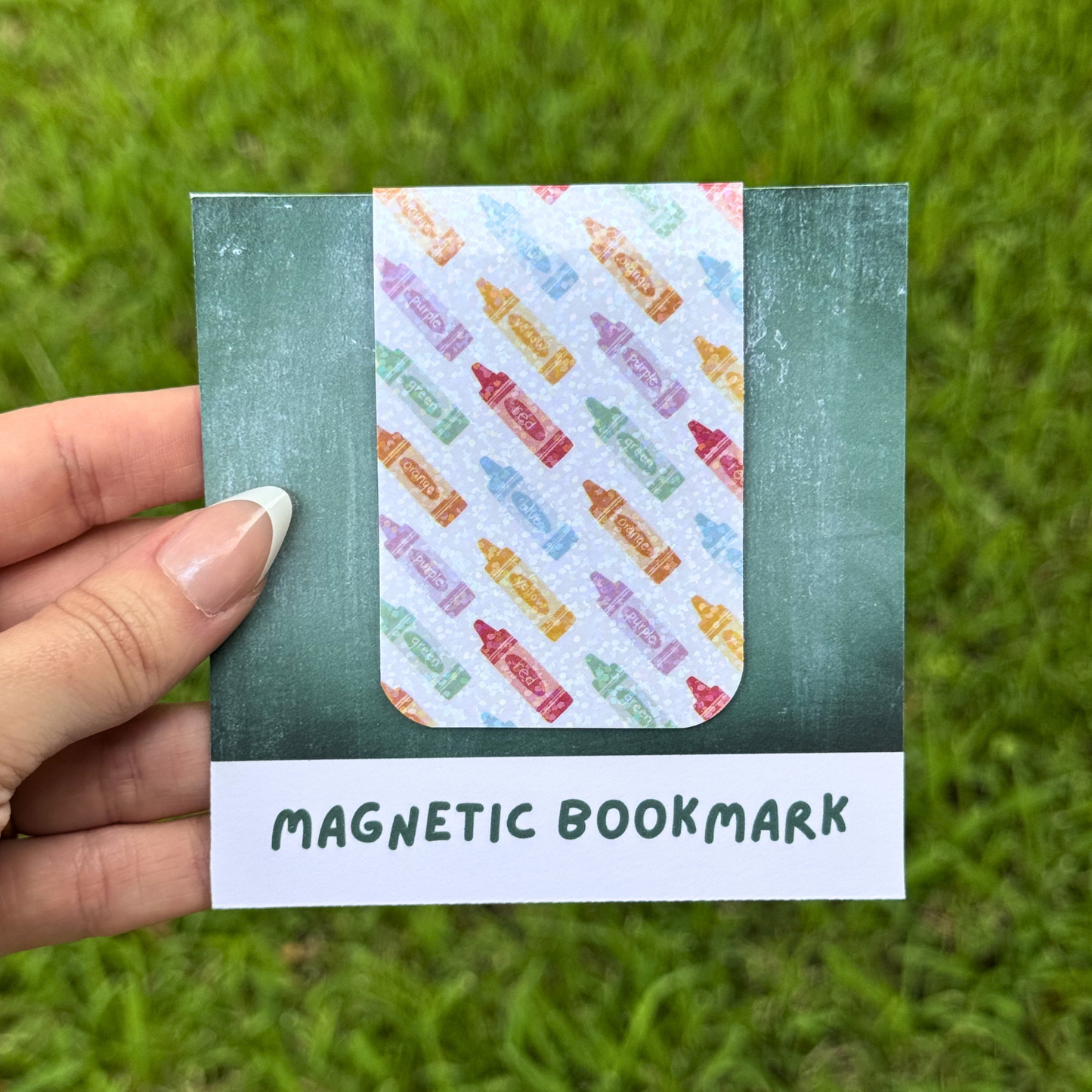 School Crayons Magnetic Bookmark