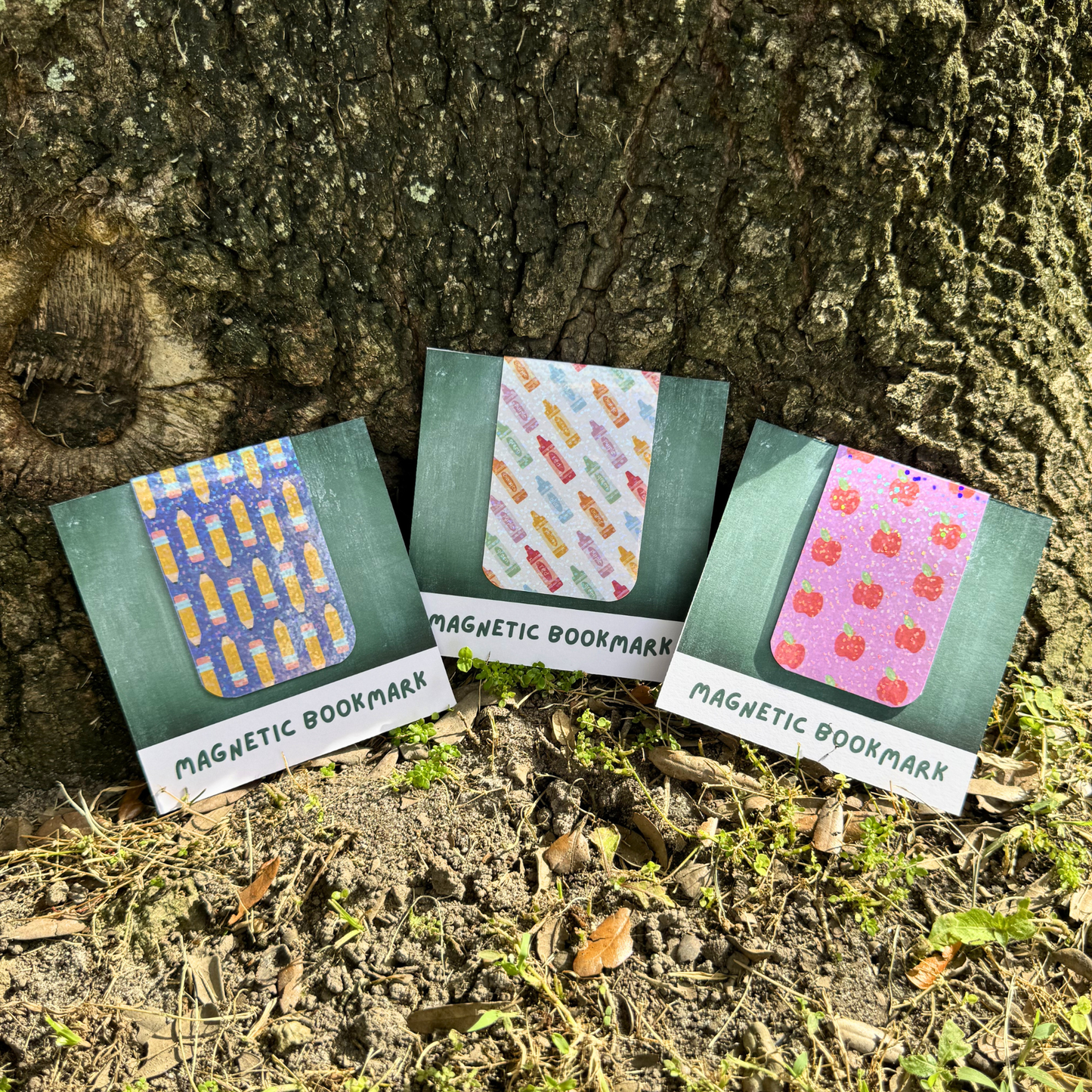 School Crayons Magnetic Bookmark