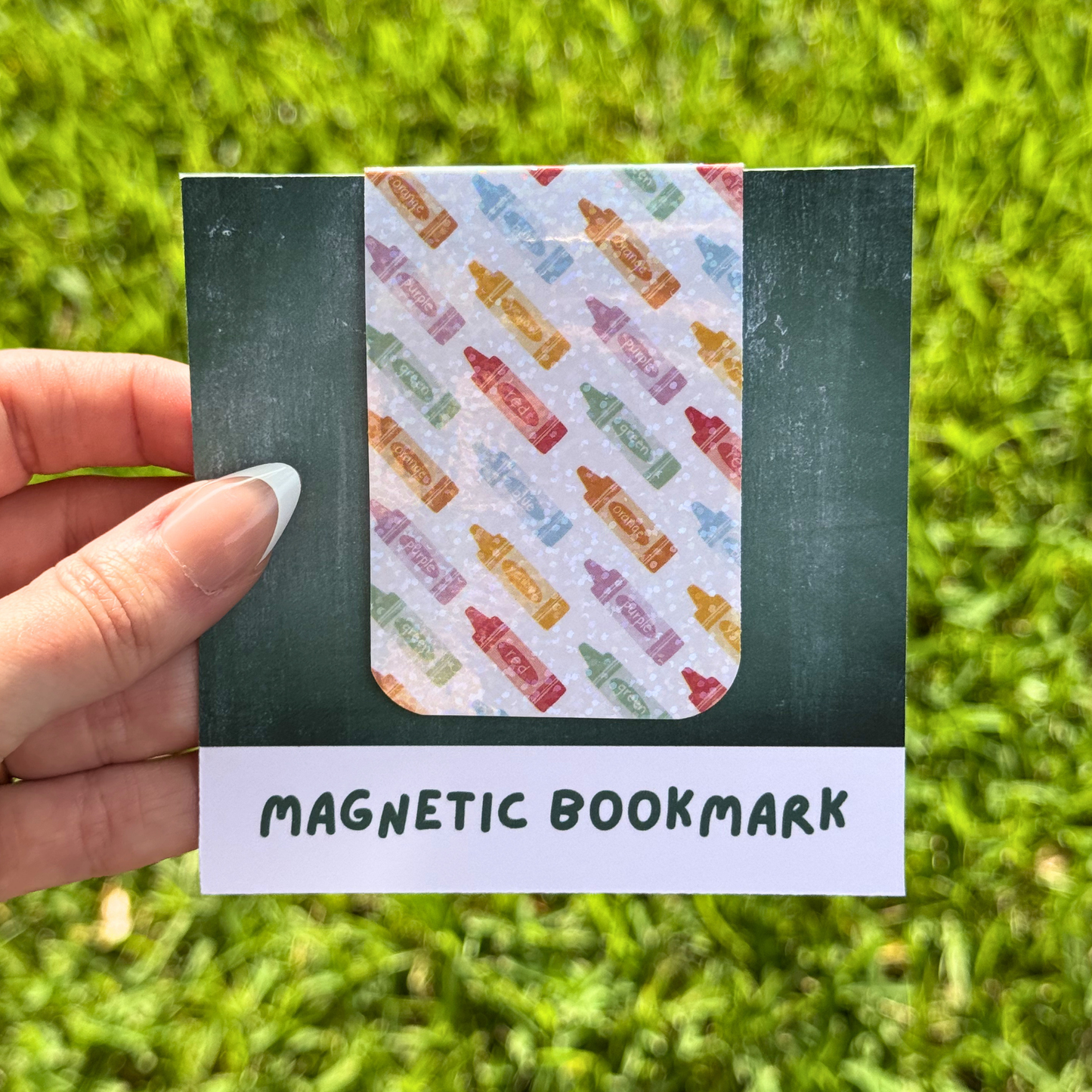 School Crayons Magnetic Bookmark