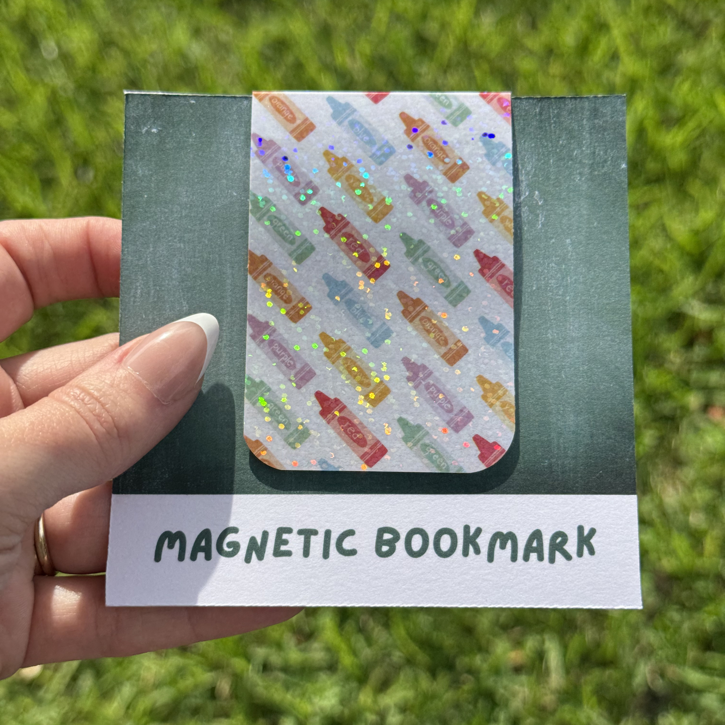 School Crayons Magnetic Bookmark