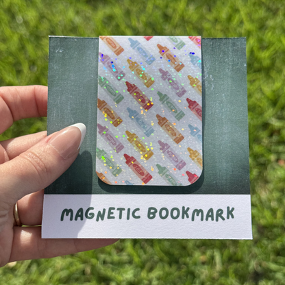 School Crayons Magnetic Bookmark