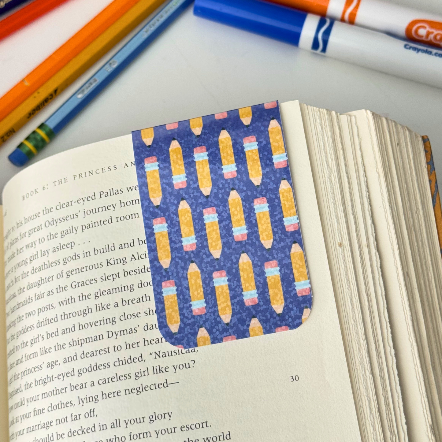 School Pencils Magnetic Bookmark