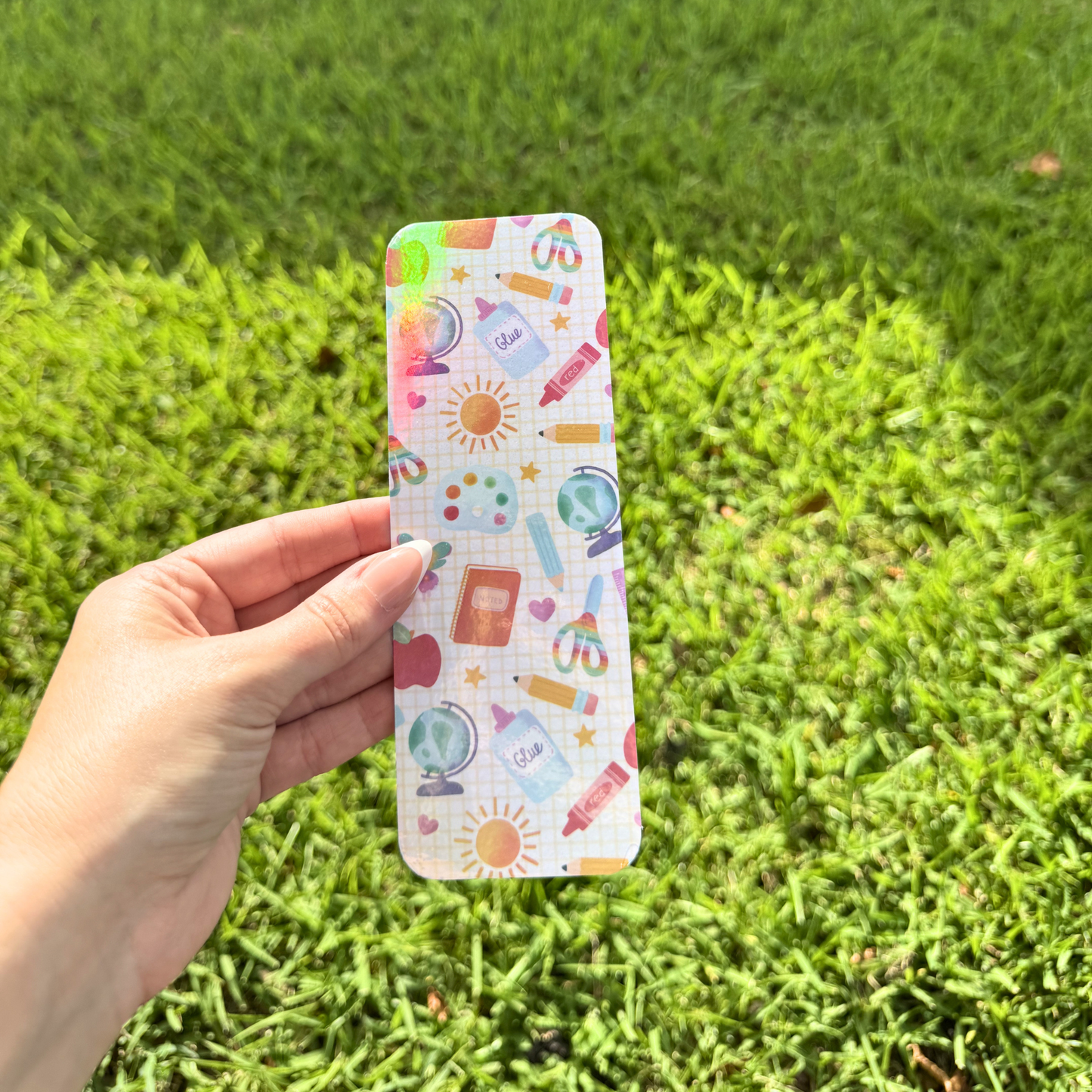 School Supplies Bookmark